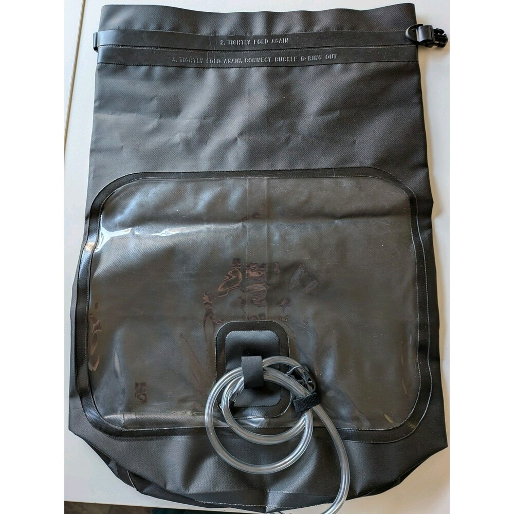 MSR PackShower 10L Portable Hanging Manual Camping Shower Bag Black 4 ft Hose